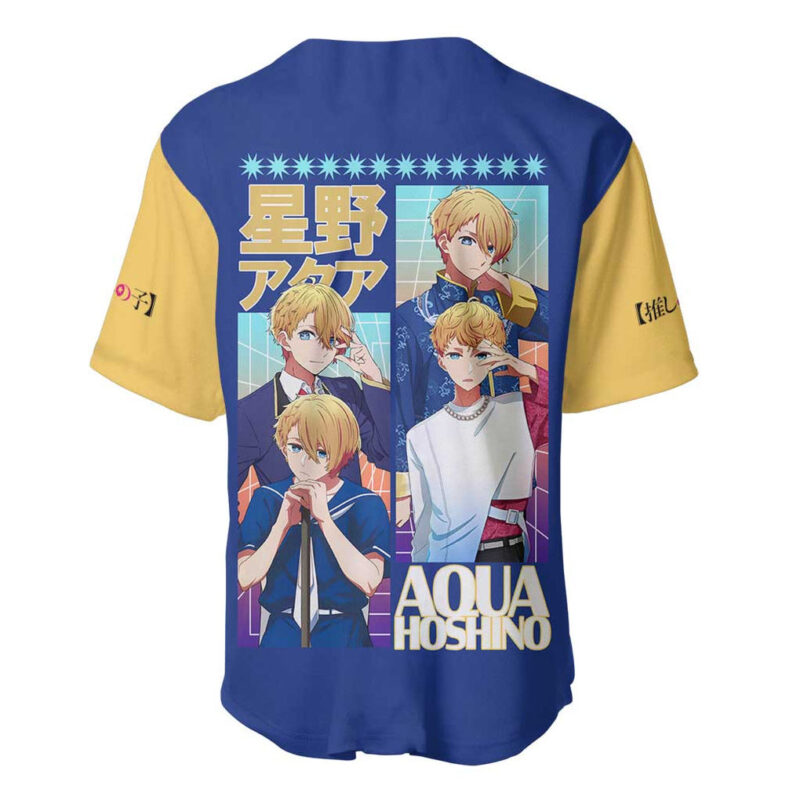 Aqua Hoshino Oshi no Ko Baseball Jersey Japan Anime