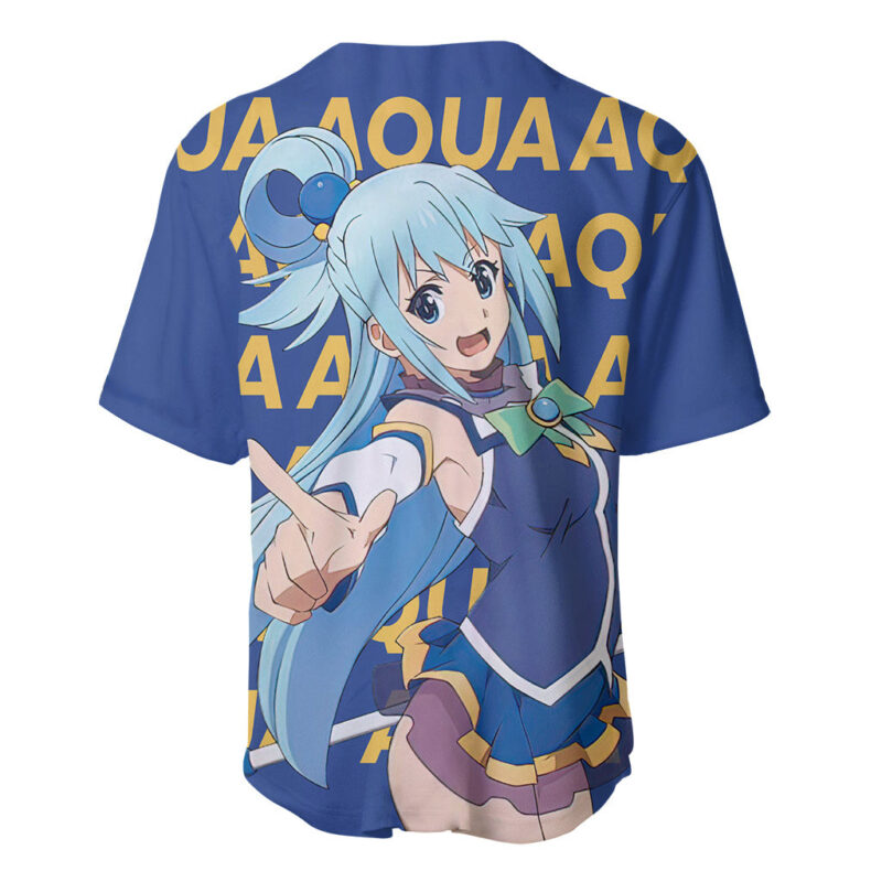 Aqua KonoSuba Baseball Jersey Anime