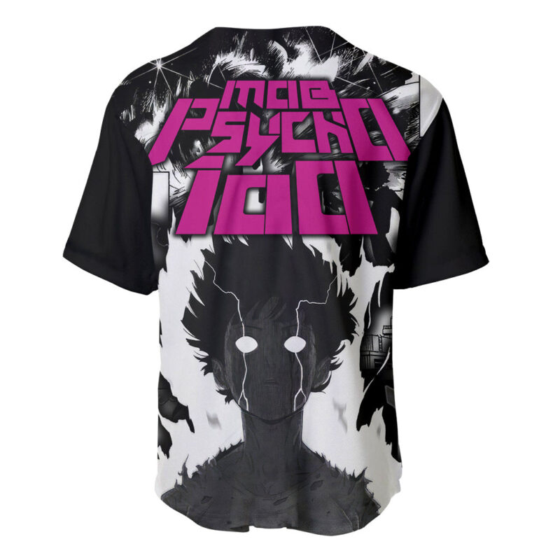 Arataka Reigen Mob Psycho 100 Baseball Jersey Anime Style Art
