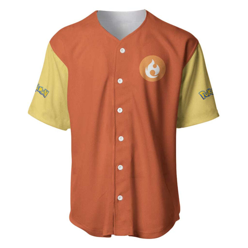 Arcanine Pokemon Baseball Jersey Anime