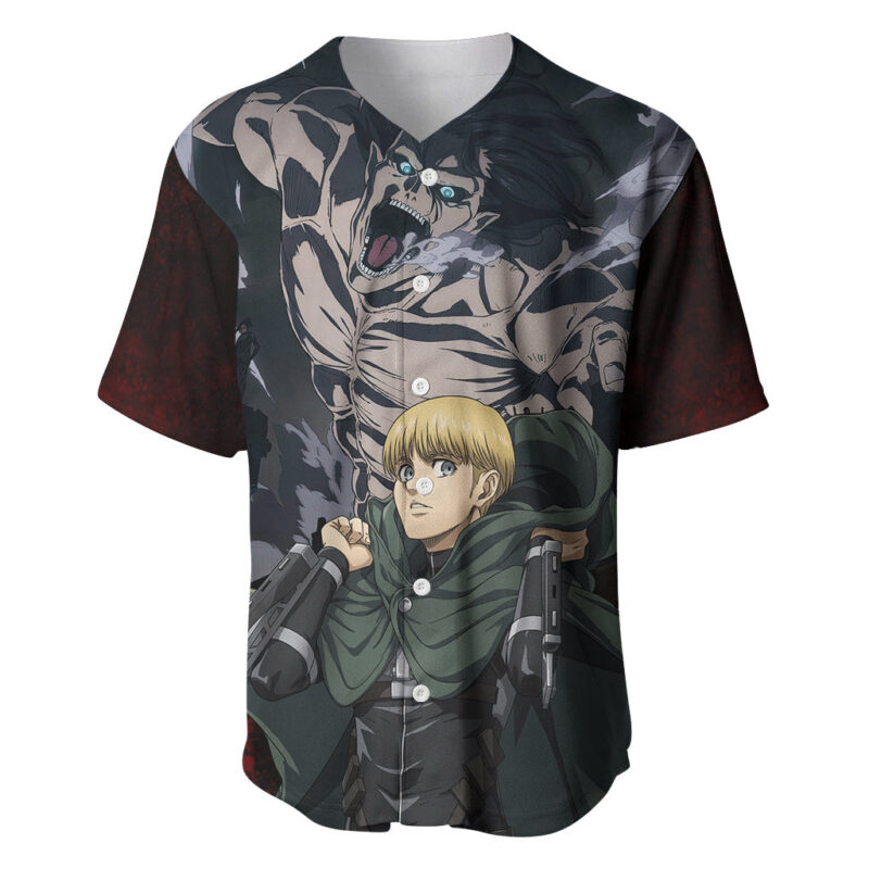 Armin Arlert Final Season Anime Baseball Jersey Attack On Titan