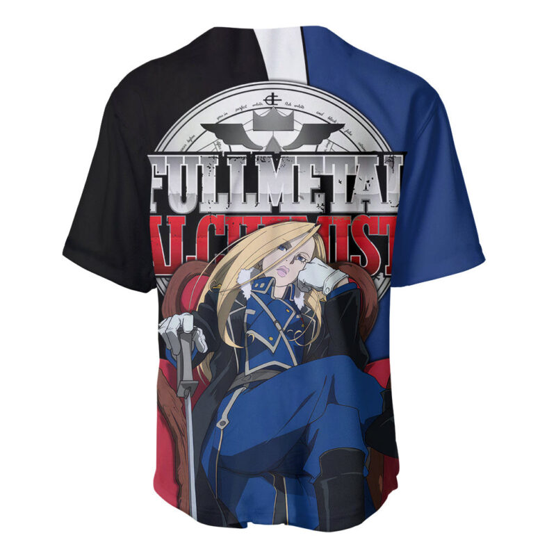 Armstrong Olivier Mira - Fullmetal Alchemist Baseball Jersey Anime