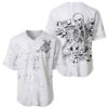 Art Skull Baseball Jersey Rock Paper Scissors Throat Punch I Win