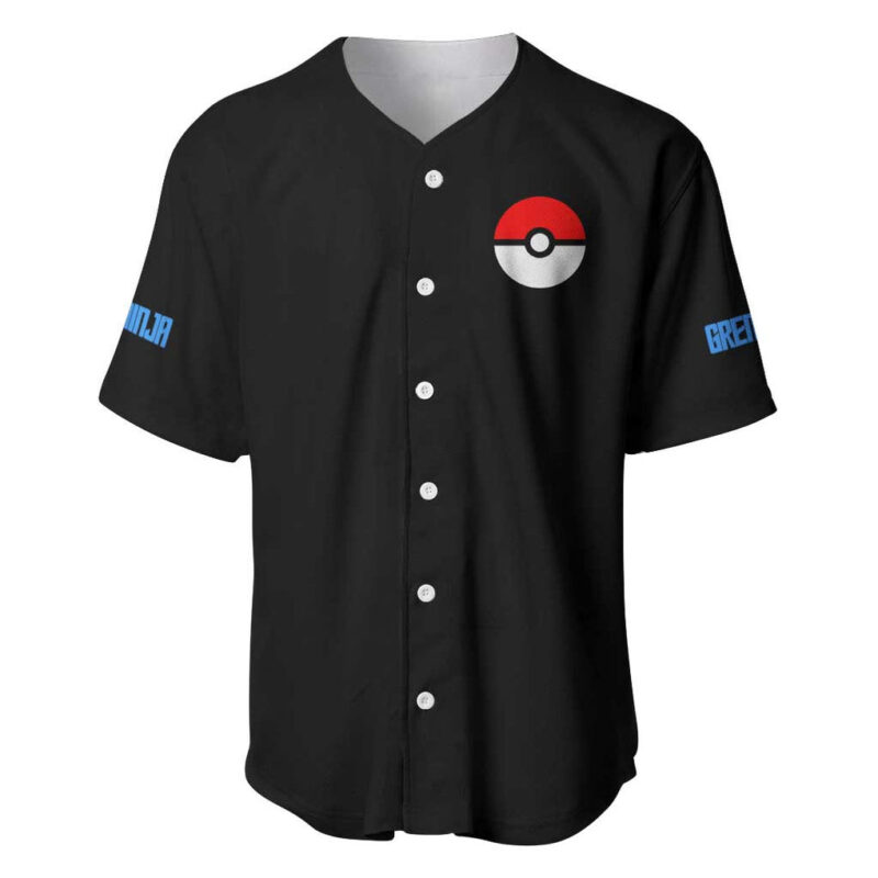 Ash Greninja Pokemon Baseball Jersey Anime