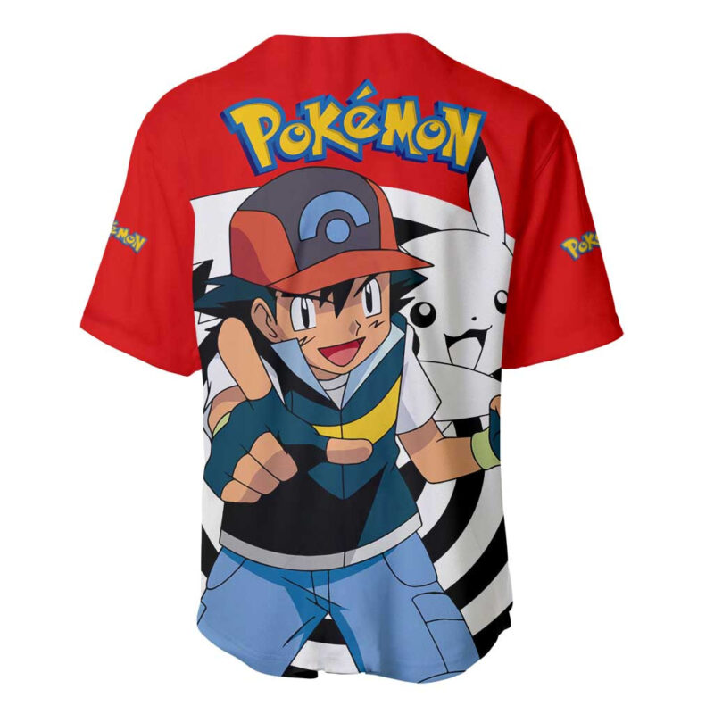 Ash Ketchum - Pokemon Baseball Jersey Anime