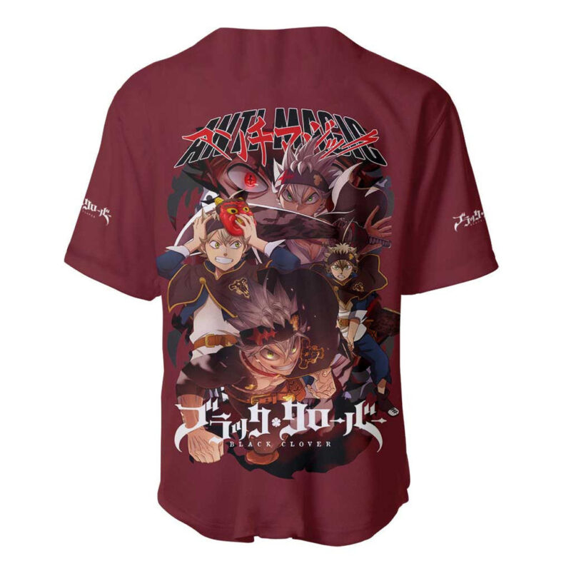 Asta - Black Clover Baseball Jersey Japan Anime