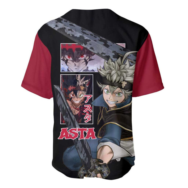 Asta - Black Clover Baseball Jersey Japan Anime