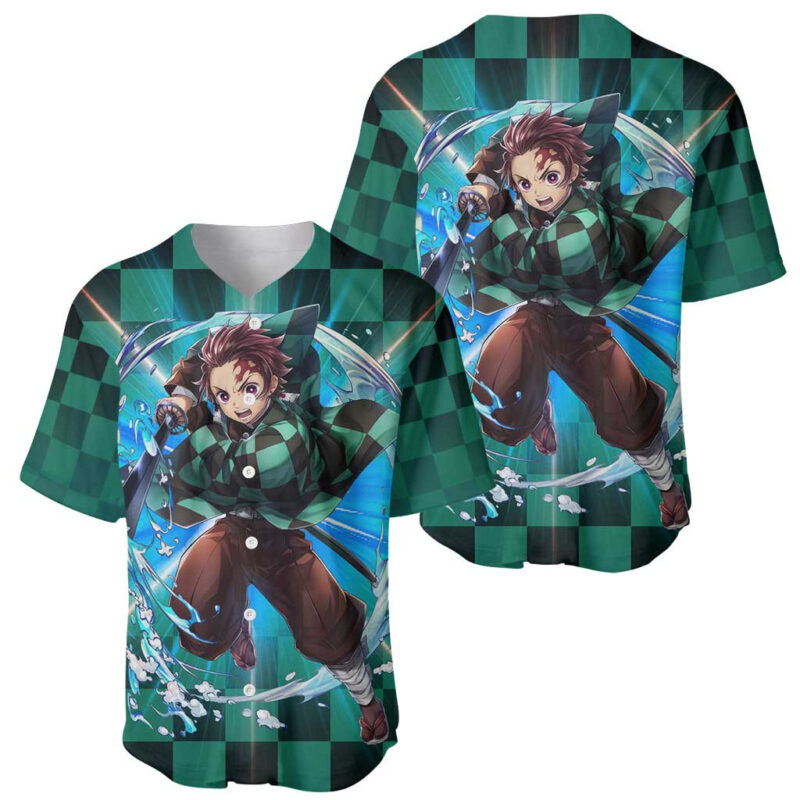 Astral Aura Tanjiro Demon Slayer Baseball Jersey Anime