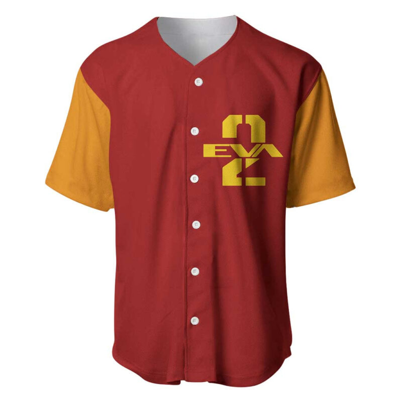 Asuka Langley Sohryu x Eva 02 Neon Genesis Evangelion Baseball Jersey Anime