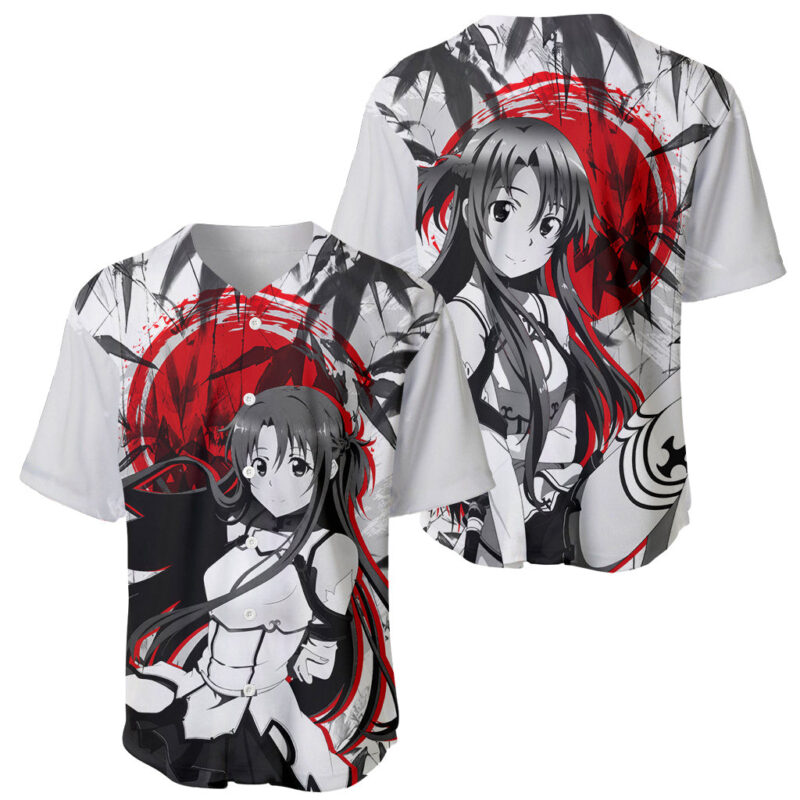 Asuna Baseball Jersey Sword Art Online Anime Japan