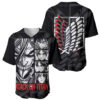 Atack On Titan Character Baseball Jersey Anime Mix Manga