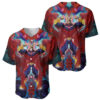 Atmospheric Blast All Might My Hero Academia Baseball Jersey Anime Mix Abstracs Trippy