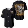 Axe Skull Baseball Jersey Let's Bury The Hatchet