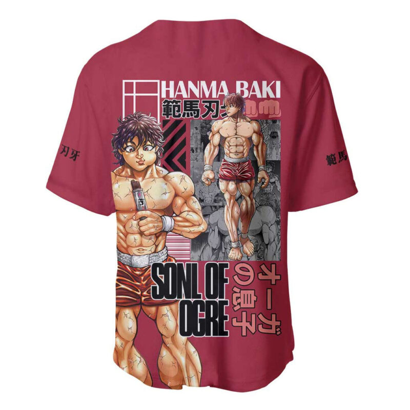 Baki Hanma Baki Baseball Jersey Anime