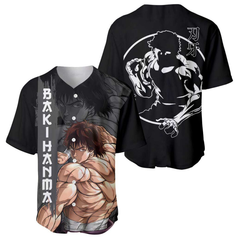 Baki Hanma-Baki Hanma Baseball Jersey Anime