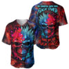 Be Careful Skull Baseball Jersey