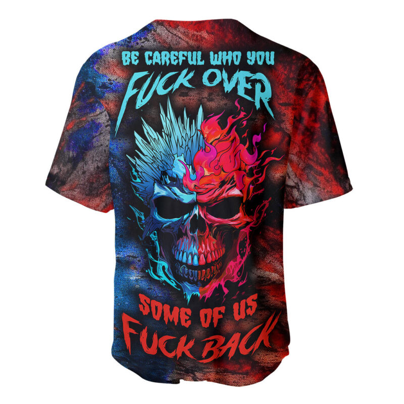Be Careful Skull Baseball Jersey