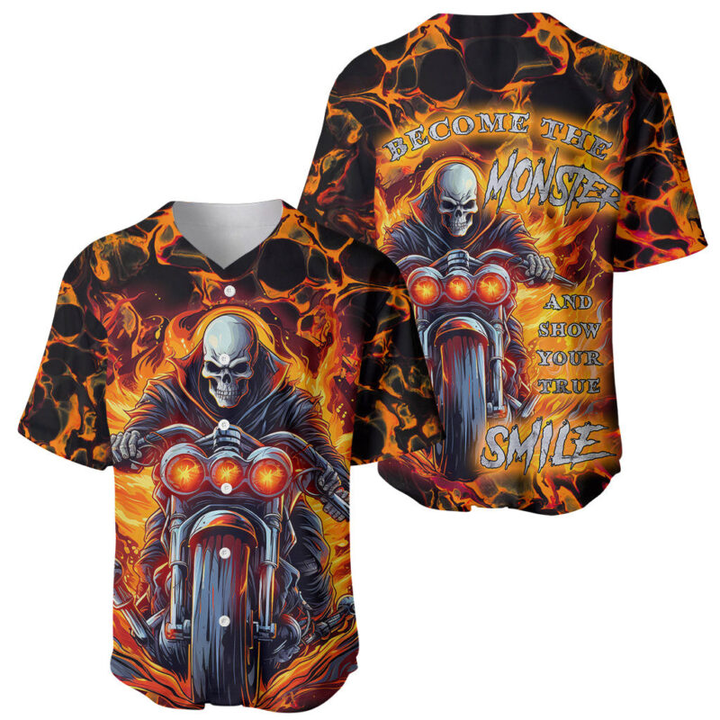 Be Come The Monster And Show Your True Smile Baseball Jersey