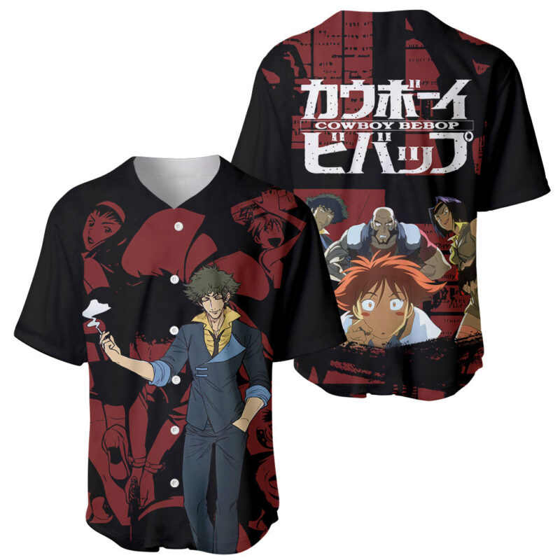Bebop - Cowboy Bebop Baseball Jersey Anime Mix Manga