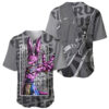 Beerus Dragon Ball Baseball Jersey Anime Mix Text Pattern Abstract