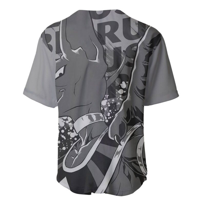 Beerus Dragon Ball Baseball Jersey Anime Mix Text Pattern Abstract
