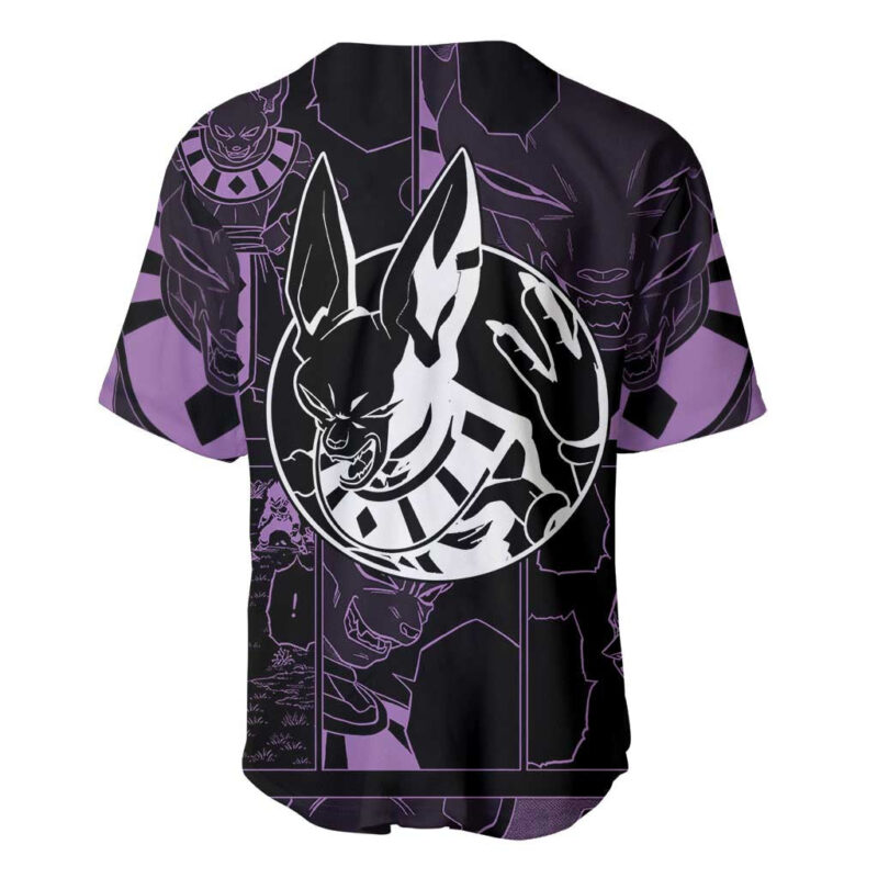 Beerus - Dragon Ball Baseball Jersey Pattern Anime Mix Manga