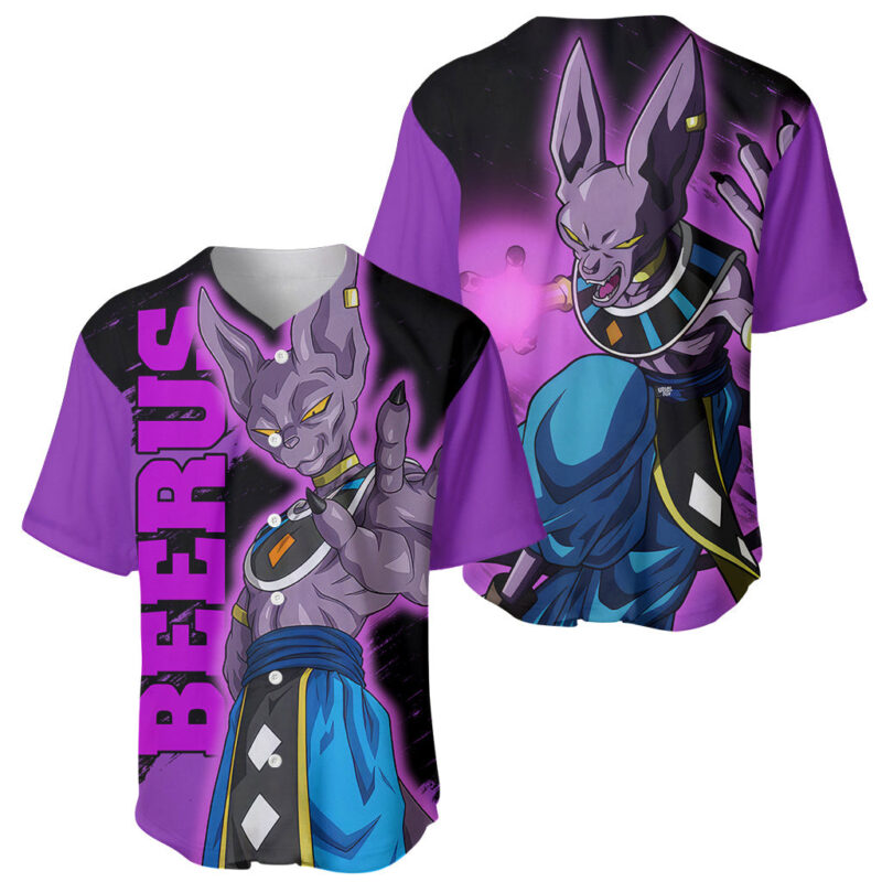 Beerus - Dragon Ball Baseball Jersey