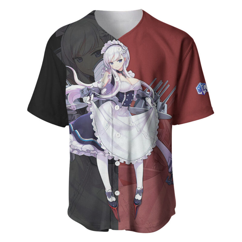 Belfast - Azur Lane Baseball Jersey Anime Game