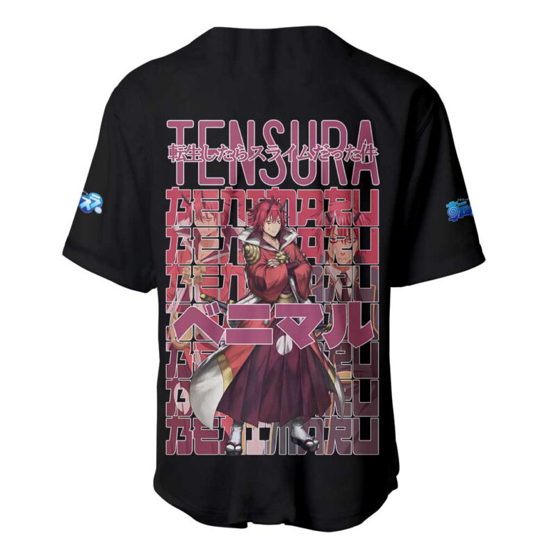 Benimaru That Time I Got Reincarnated as a Slime Baseball Jersey Anime