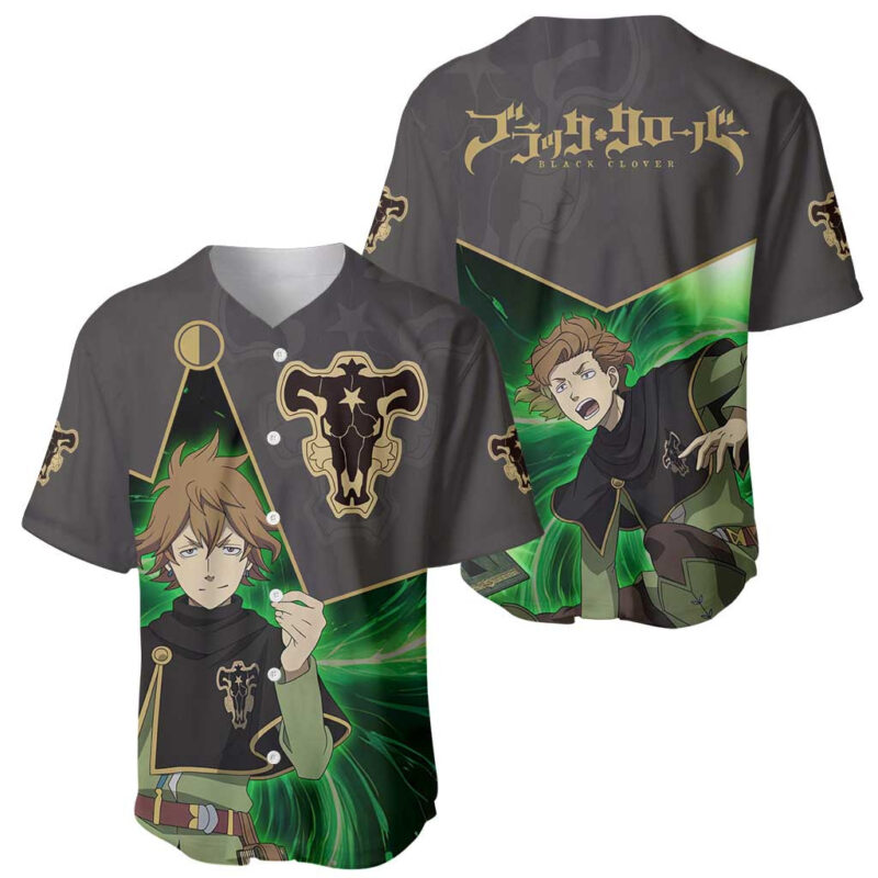 Black Bull Finral Roulacase - Black Clover Baseball Jersey Anime