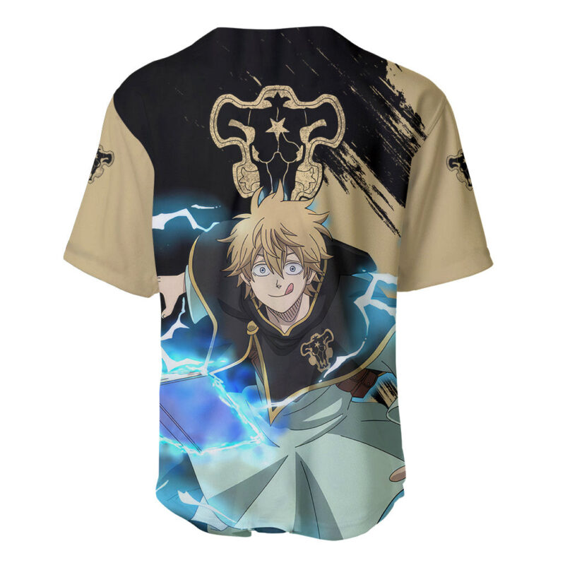 Black Bull Luck Voltia Baseball Jersey Black Clover Anime