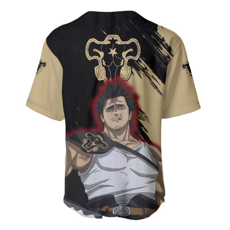 Black Bull Yami Sukehiro Baseball Jersey Black Clover Anime