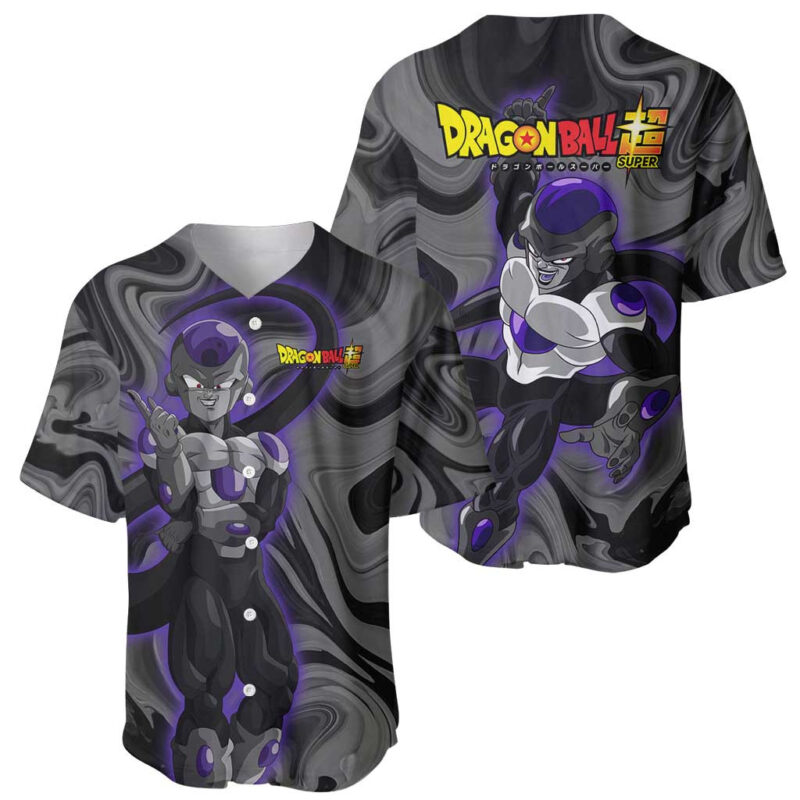 Black Frieza - Dragon Ball Baseball Jersey Anime