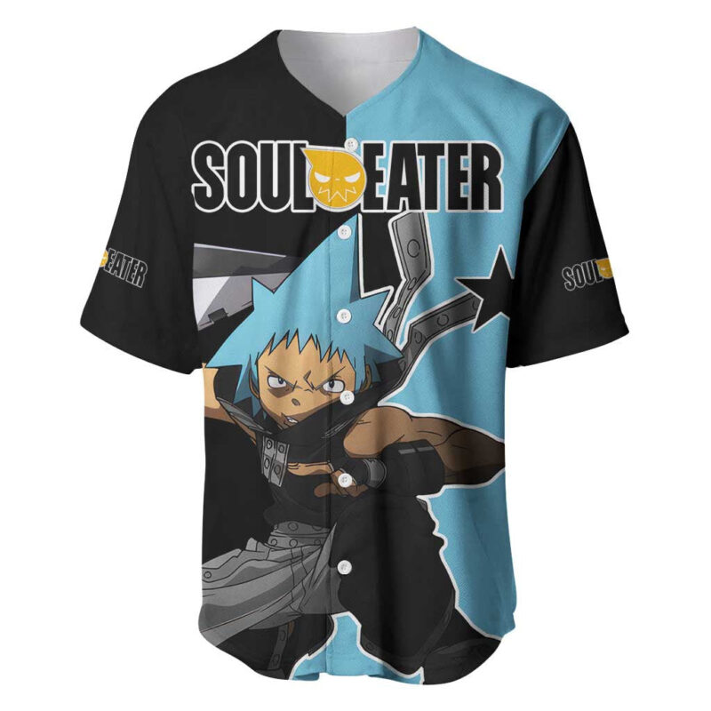 Black Star - Soul Eater Baseball Jersey Anime