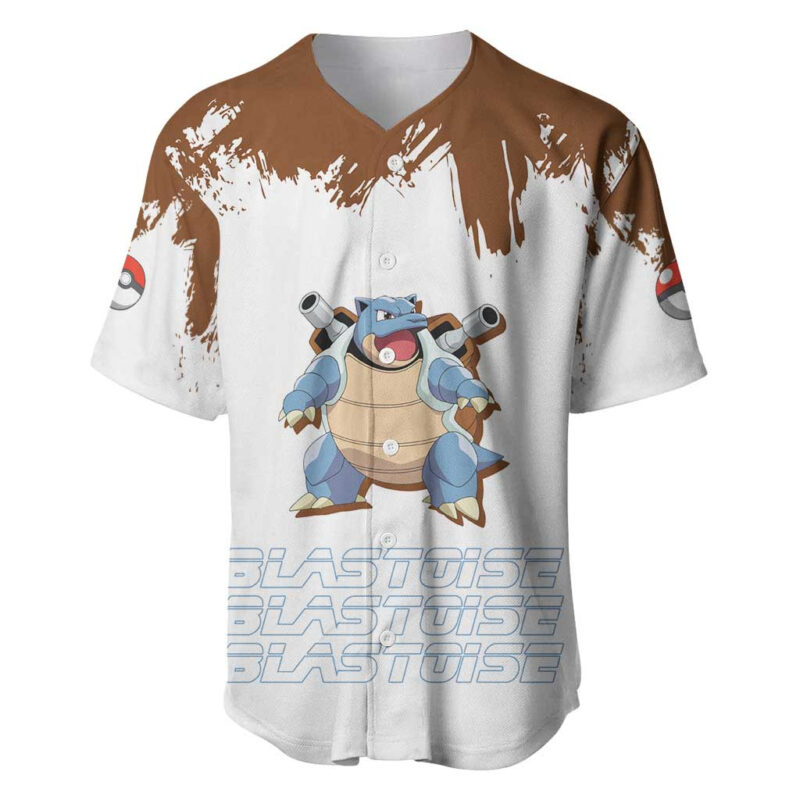 Blastoise - Pokemon Baseball Jersey Anime