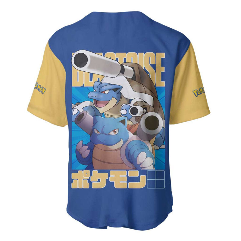Blastoise - Pokemon Baseball Jersey Anime