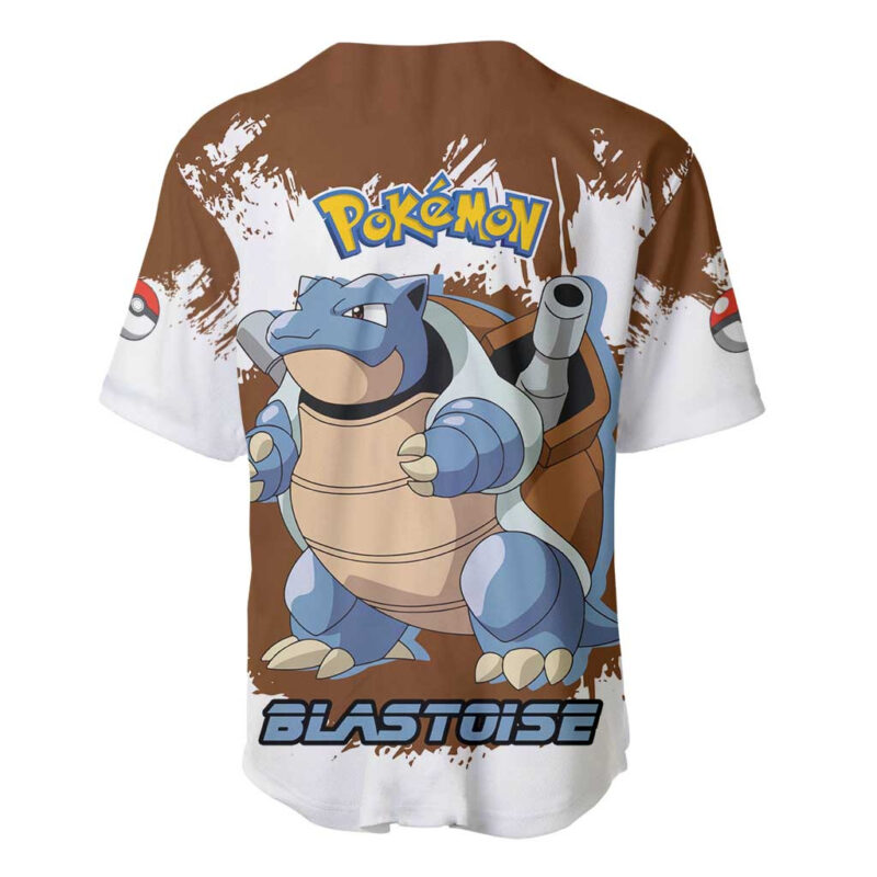 Blastoise - Pokemon Baseball Jersey Anime