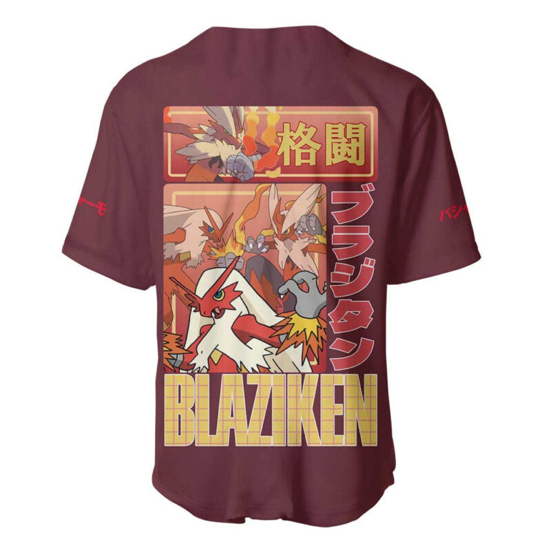 Blaziken - Poke Baseball Jersey Anime