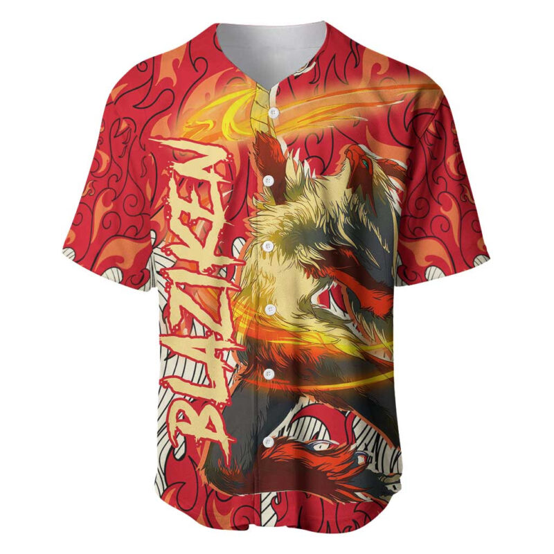 Blaziken - Pokemon Baseball Jersey Anime