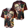 Blazing Bakugo My Hero Academia Baseball Jersey Anime