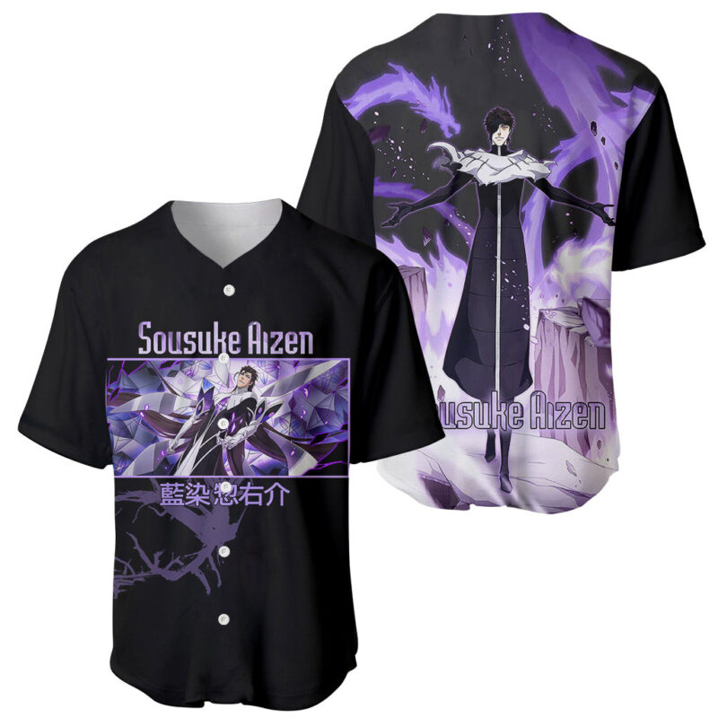 Bleach Anime TYBW Baseball Jersey Aizen Sosuke Final Form