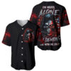 Blood Skull Baseball Jersey I Never Alone My Demon With Me 247