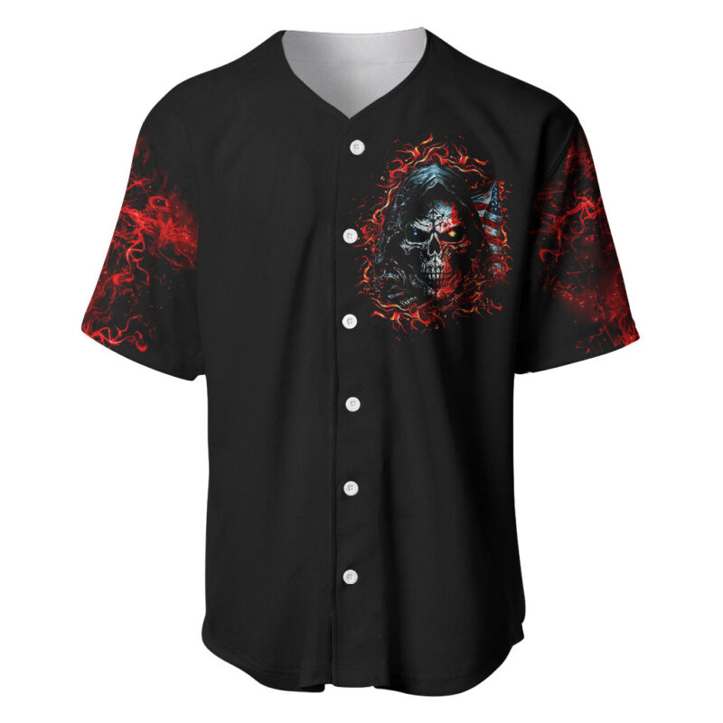Blood Skull Baseball Jersey I Never Alone My Demon With Me 247
