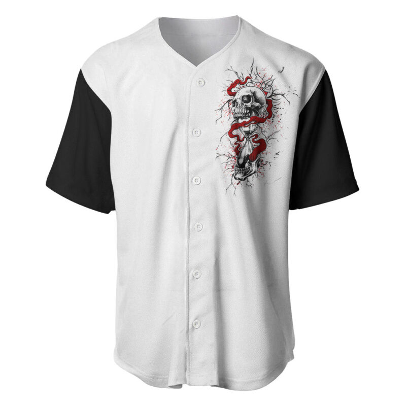 Blood Skull Baseball Jersey You Got My Back I Got Your Rest Of Your Life