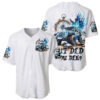 Blue Flame Jeep Baseball Jersey But Did You Die