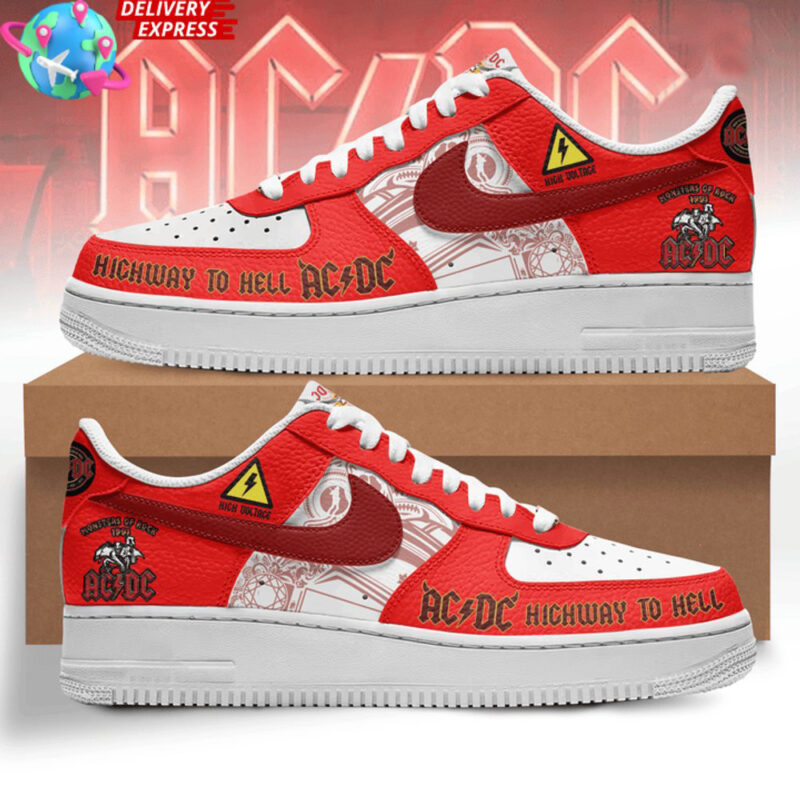 AC DC Highway To Hell Air Force 1 ACDC Merch Father's Day Gifts For Rock Band Fans