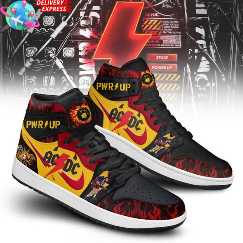 ACDC Power Up Rocker Nike Air Force 1 ACDC Merch Father's Day Presents For Dad Ideas 2025