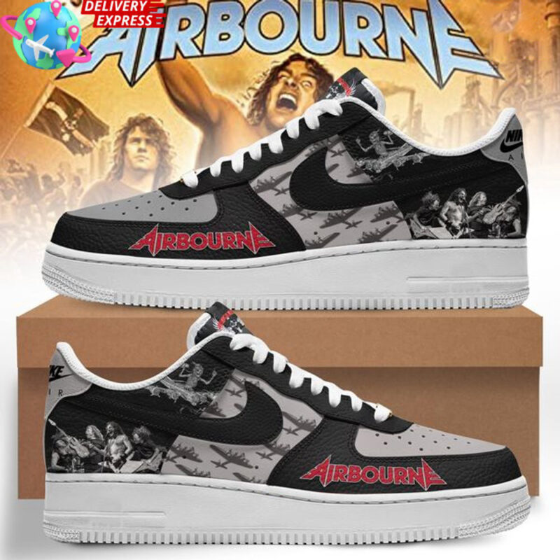 Airbourne Rock Band Nike Air Force 1 Airbourne Merch Perfect Father's Day Gifts For Music Fans
