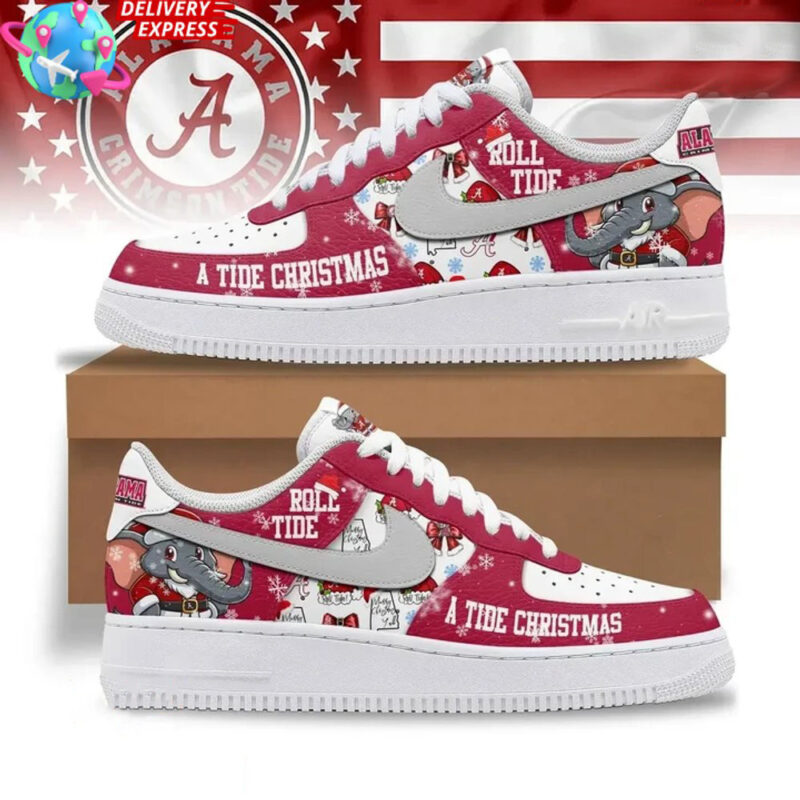 Alabama Crimson Tide Christmas Nike Air Force 1 Alabama Crimson Tide Merch Dad Fathers Day Gifts