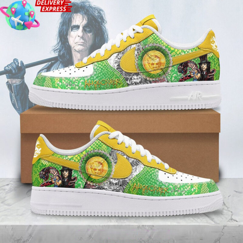 Alice Cooper Band Nike Air Force 1 Alice Cooper Merch For Fan Dad Gifts For Father's Day 2025